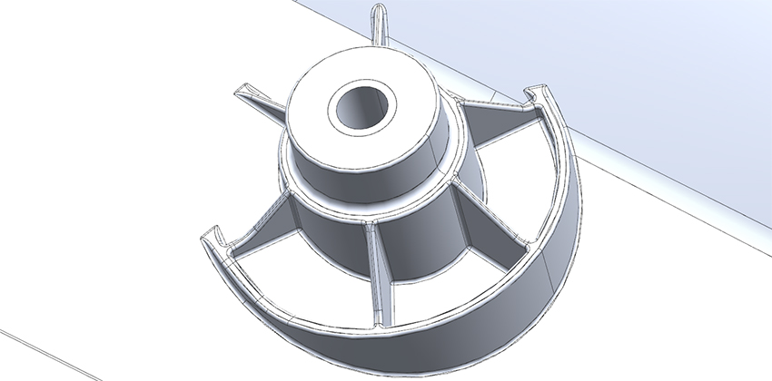 Plastic Ribs Design: height-to-thickness ratio of around 3:1 to 5:1