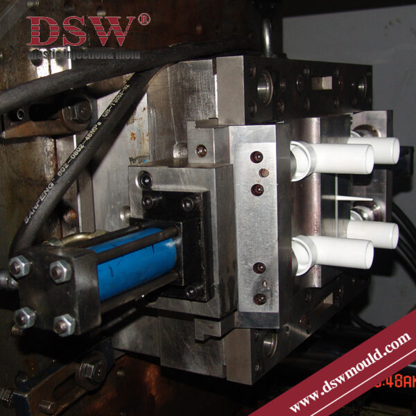 PVC Reducing Tee molding process using high precision injection mold tooling