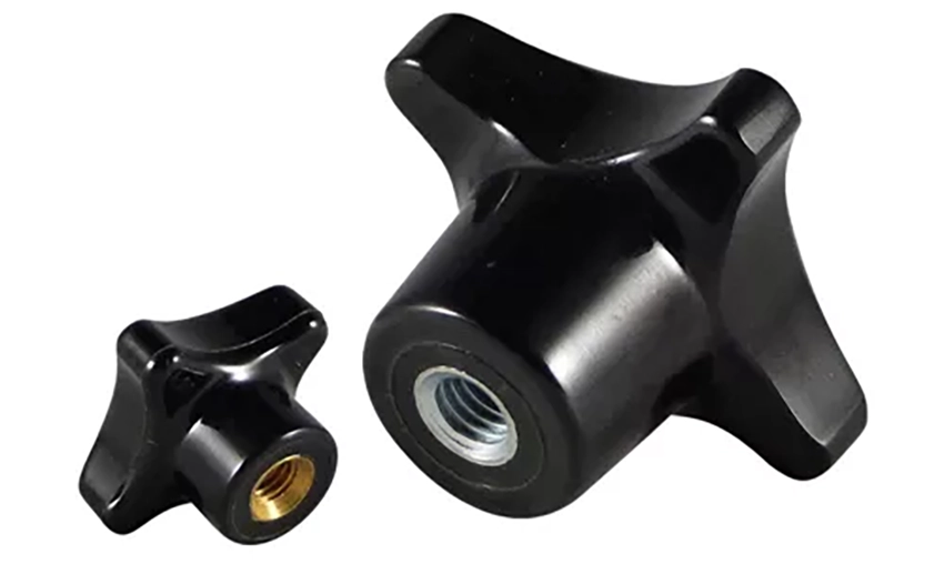 Phenolic knobs formed by thermosetting plastics