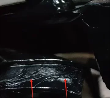 Jetting marks and shrinkage defects on an injection molded plastic handle