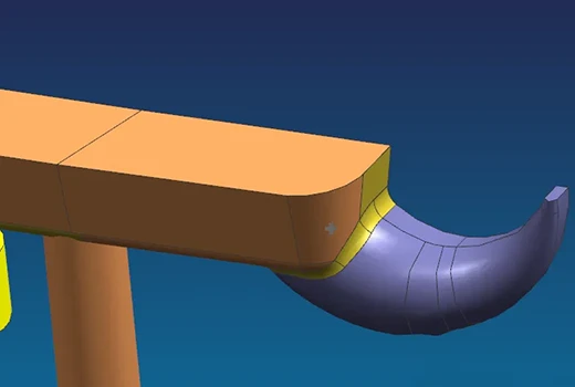 single-sided-submarine-gate-cavity-side Single sided submarine gate on the cavity side of a plastic injection mould for efficient filling
